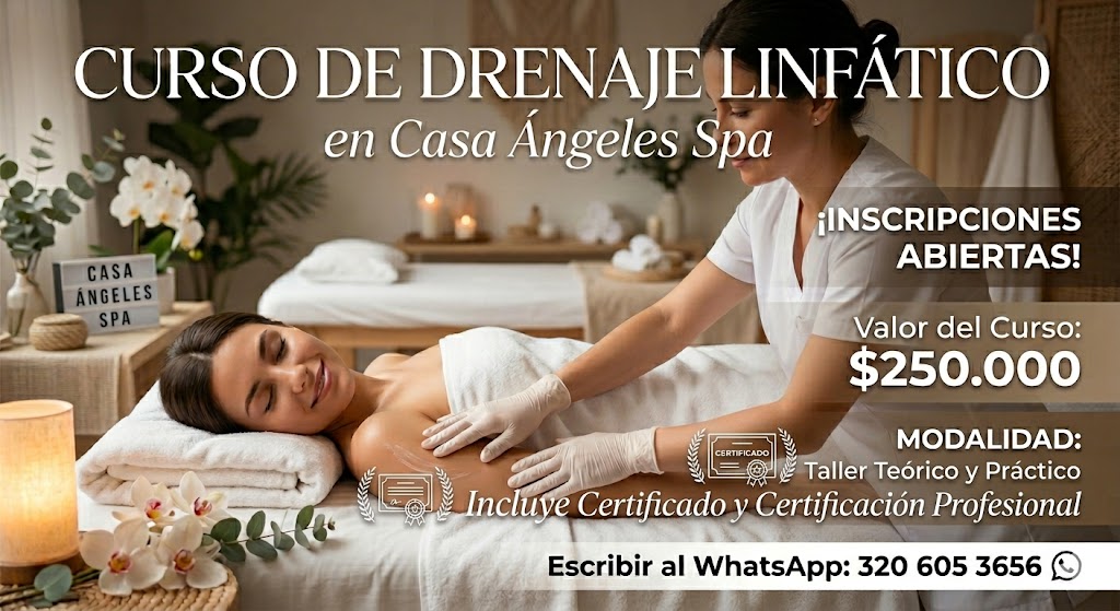Curso de drenaje linfático en Casa Ángeles Spa